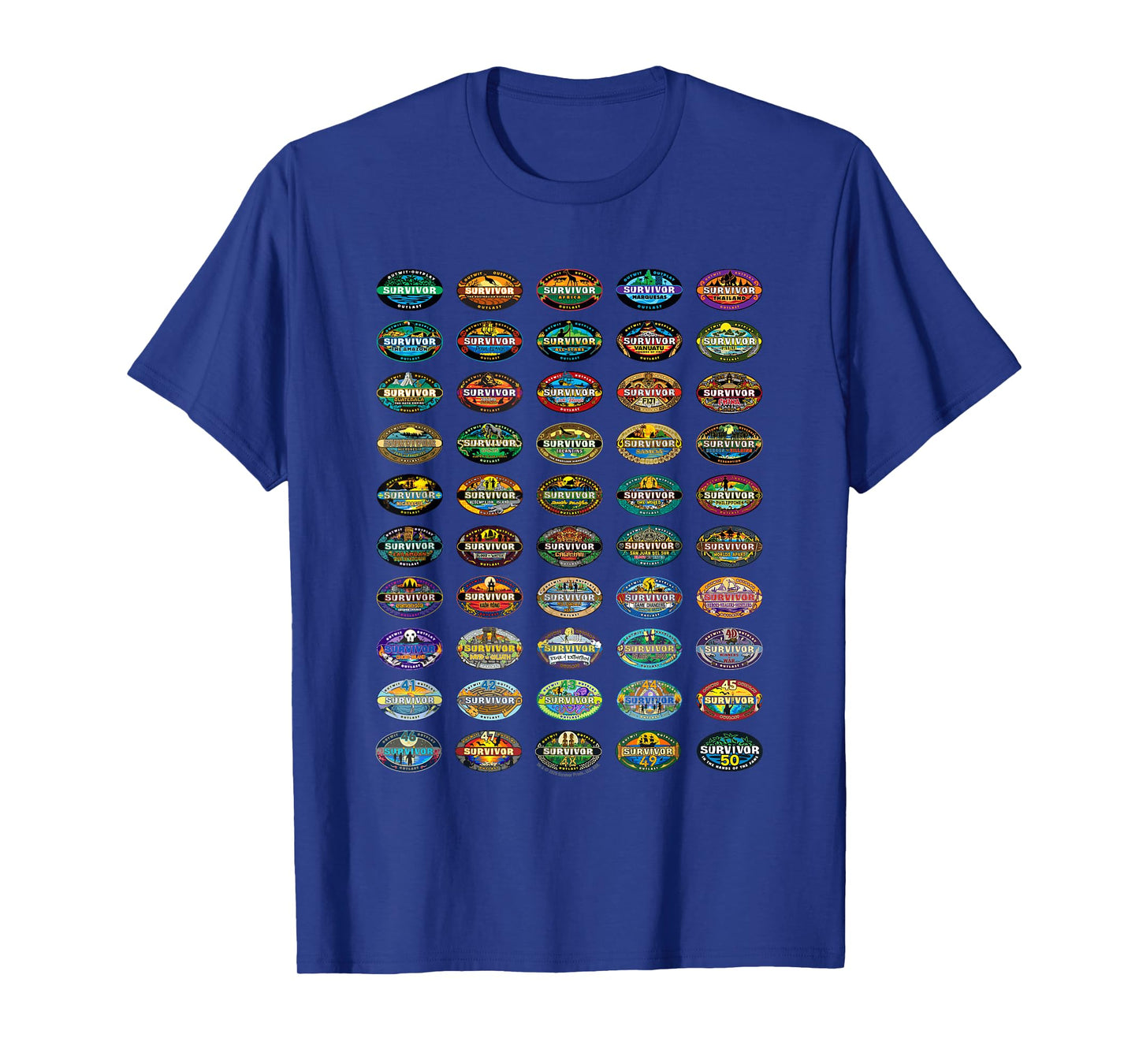 Survivor 50 Seasons of Survivor Officially Licensed T-Shirt