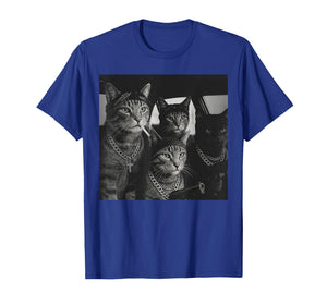 Vintage Funny Gangster Cat Gang Meme Street Cat Lovers T-Shirt