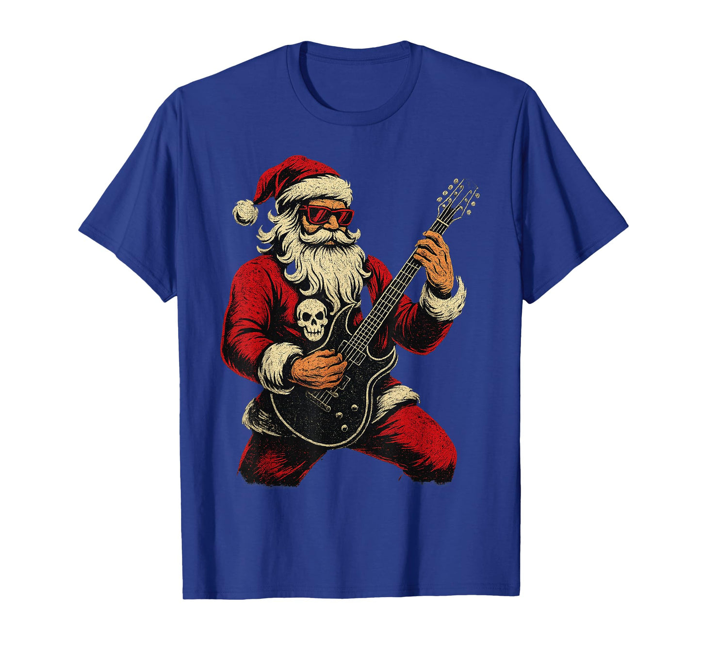 Santa Claus Guitar Player Have A Rock & Roll Christmas Tee T-Shirt