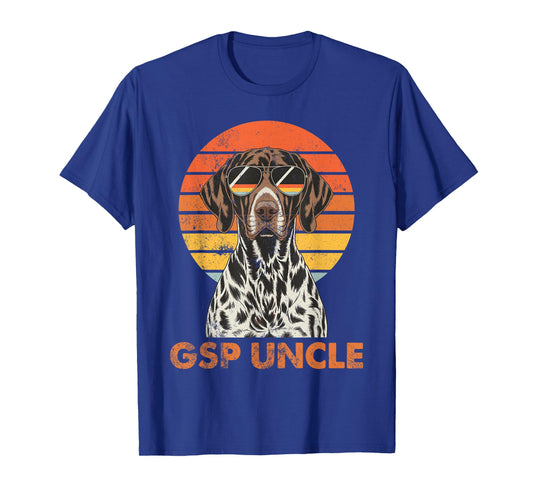 Retro German Shorthaired Pointer Uncle Vintage Dog Owner T-Shirt