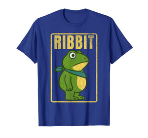 Portland Frog Protest Ribbit Distressed Vintage Graphic Tee T-Shirt
