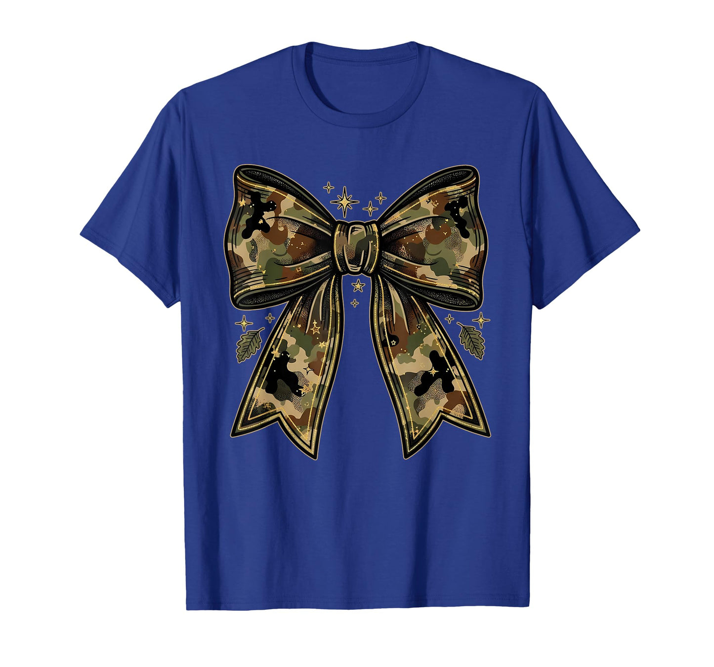 Camouflage Old Camo Bow Camo Coquette Bow Hunting Women Girl T-Shirt