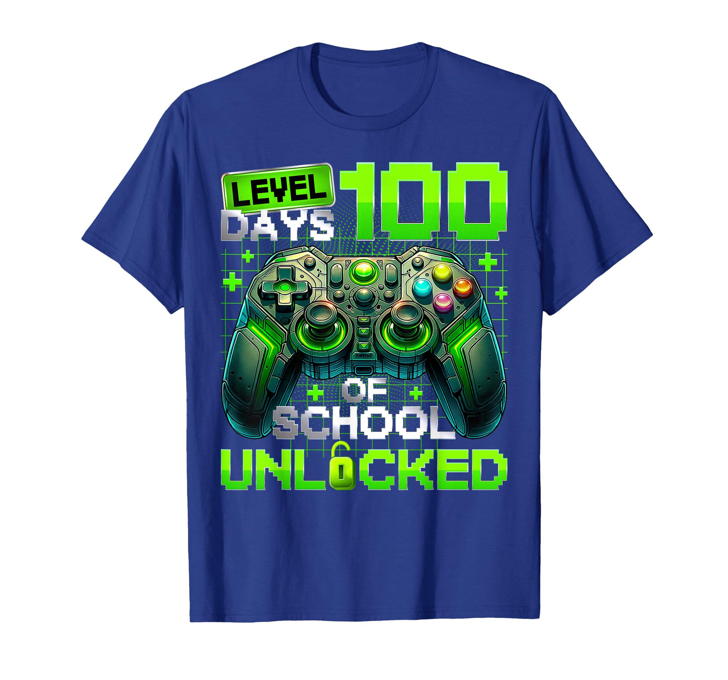 Level 100 Days of School Unlocked 100th Day Teacher Boy T-Shirt