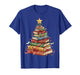 All Booked for Christmas Book Christmas Tree Lights T-Shirt