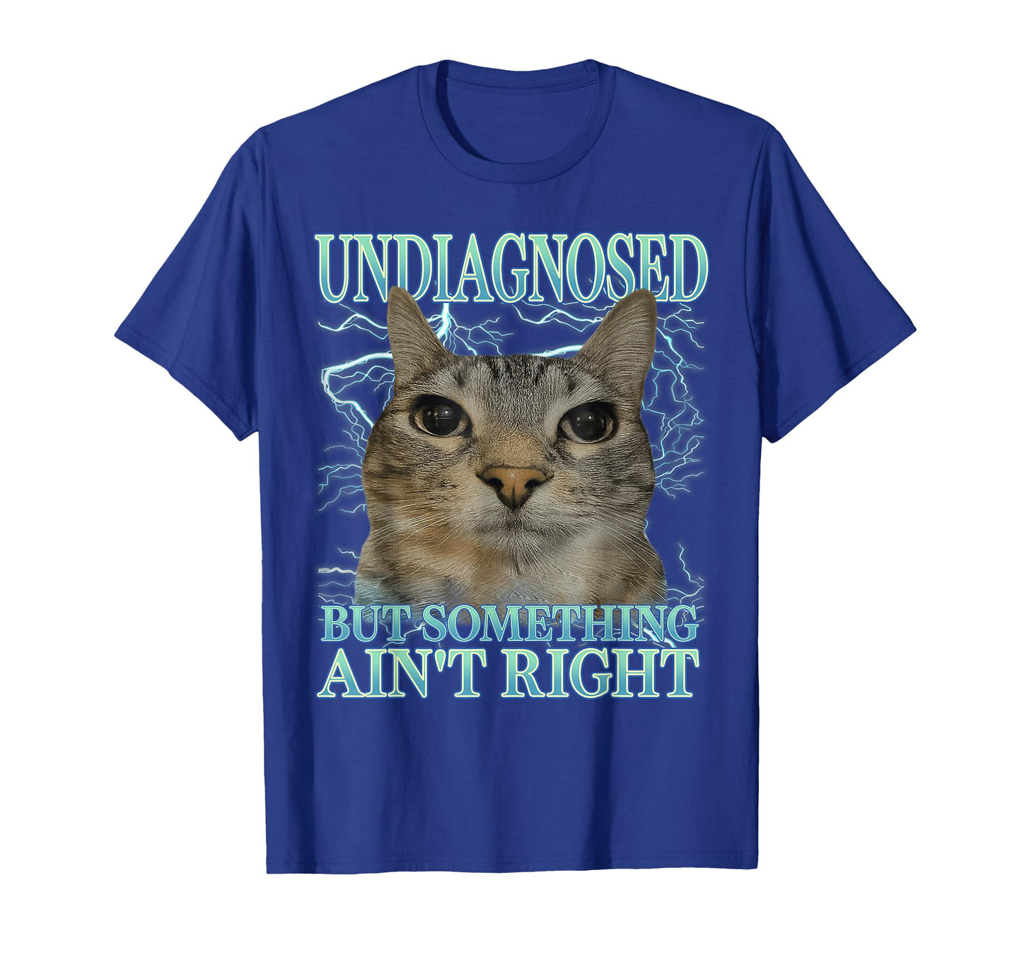 Undiagnosed But Something Ain't Right Cat Meme Funny Saying T-Shirt