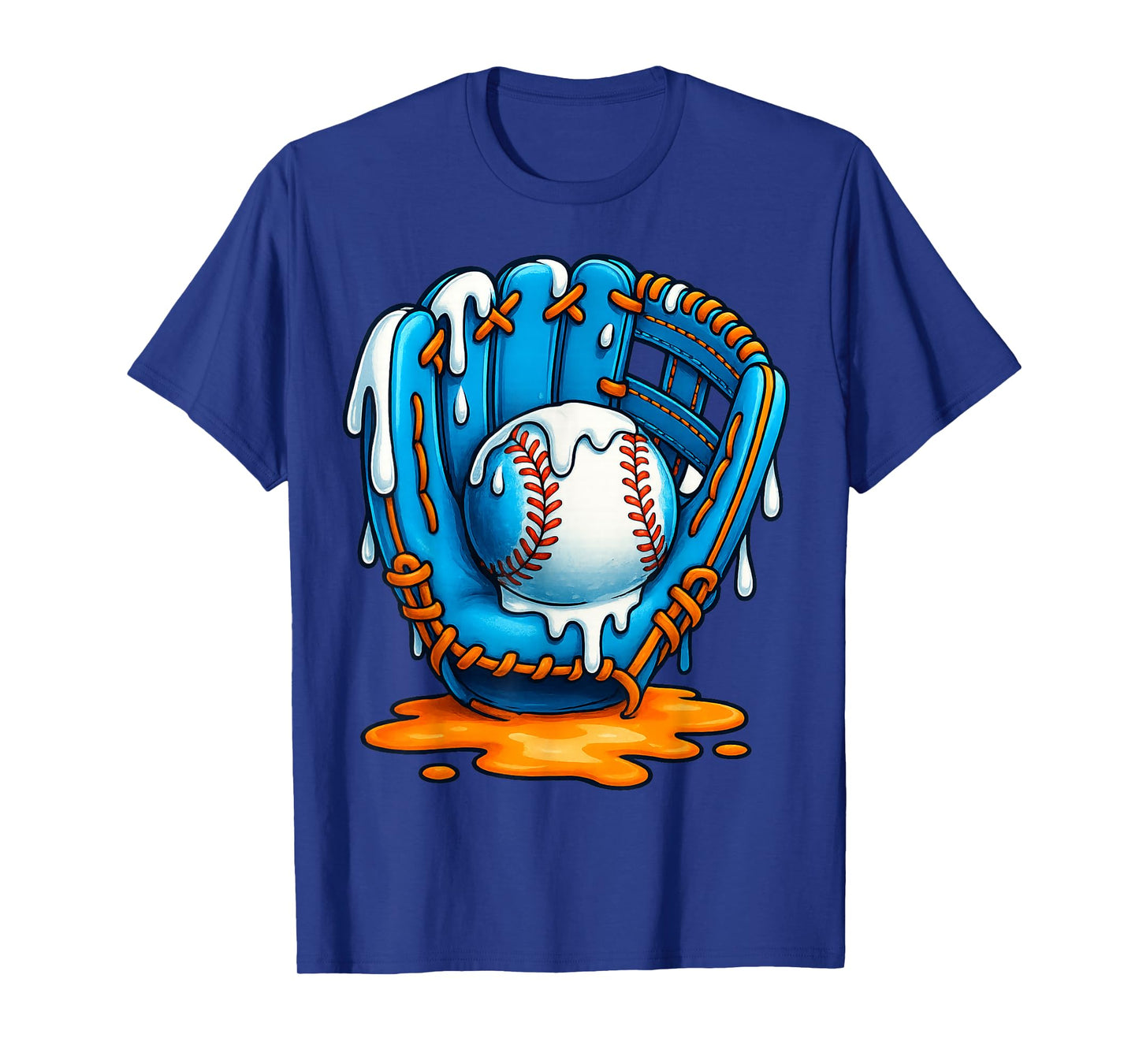 Baseball Drip Team for Boys Ice Cream Cool T-Shirt