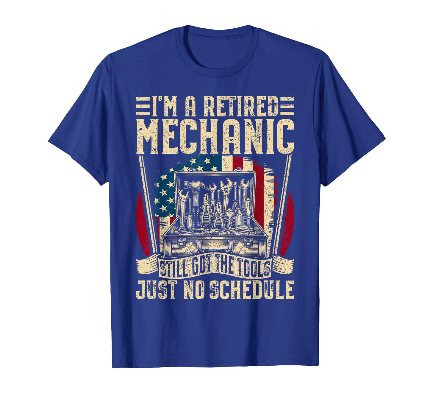 Funny Retired Car Mechanic Tool Retirement Dad Grandpa Men T-Shirt