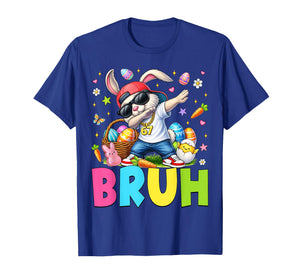 Six Seven 6 7 Bruh Dabbing Bunny Rabbit Easter Day Boys Kids T-Shirt