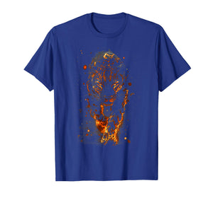 Flaming Jaguar Fierce Leopard Wild Fire Animal Spirit Art T-Shirt