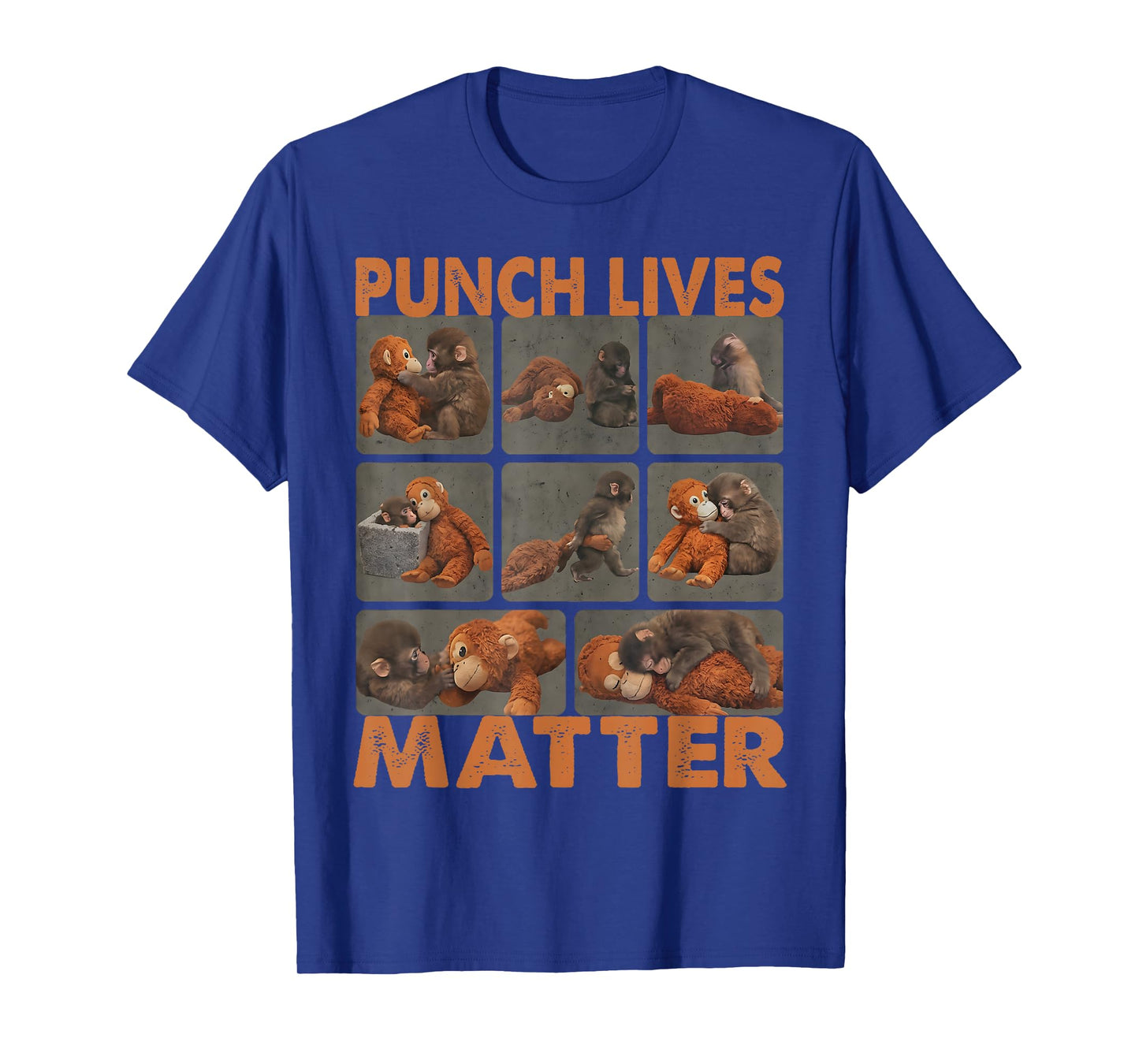 Punch Lives Matter Cute Punch Monkey Stuffed Animal T-Shirt