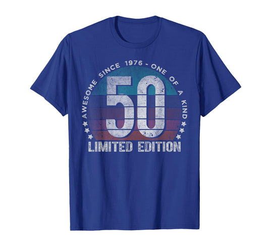 50 Year Old Gifts Vintage 1976 Limited Edition 50th Birthday T-Shirt