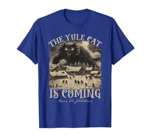 The Yule Cat is Coming Icelandic Christmas Cat Mom Cat Lover T-Shirt