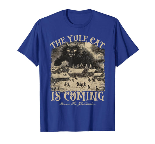 The Yule Cat is Coming Icelandic Christmas Cat Mom Cat Lover T-Shirt