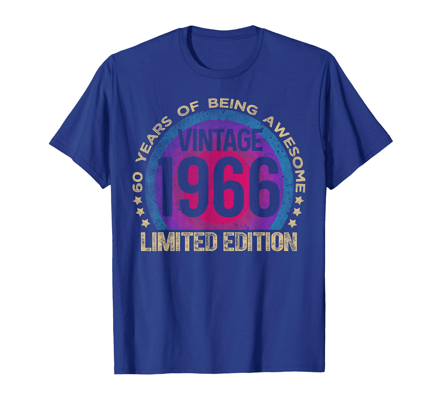60 Year Old Gifts Vintage 1966 Limited Edition 60th Birthday T-Shirt