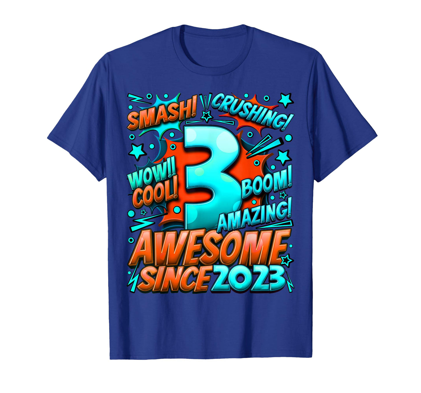 3 Year Old Gifts for Boys 3rd Birthday Boy 3 Year Old Boy T-Shirt
