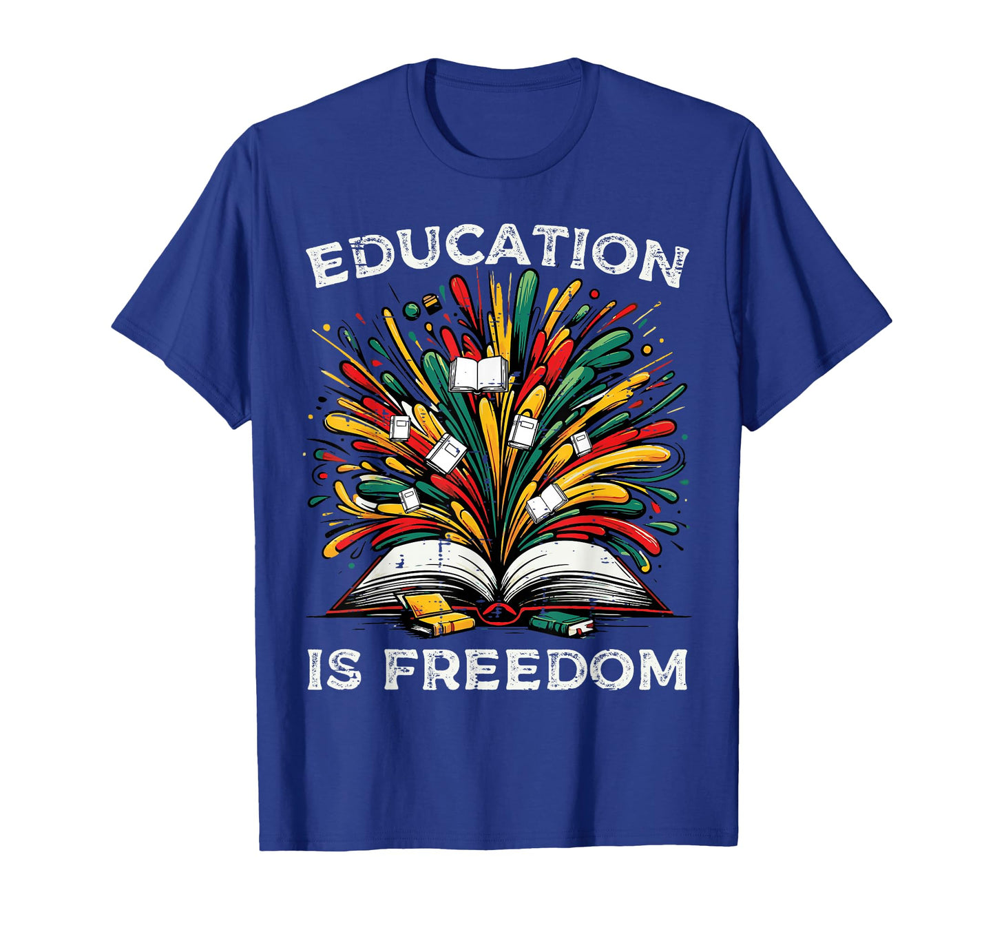 Black History Book Education Freedom Teacher Women Men Kids T-Shirt