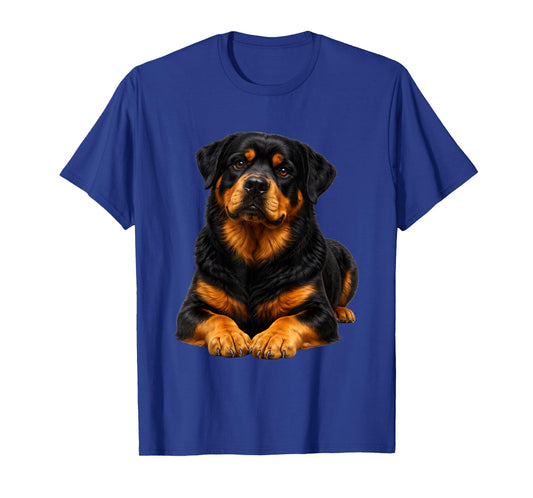 Rottweiler Portrait Dog Artwork T-Shirt