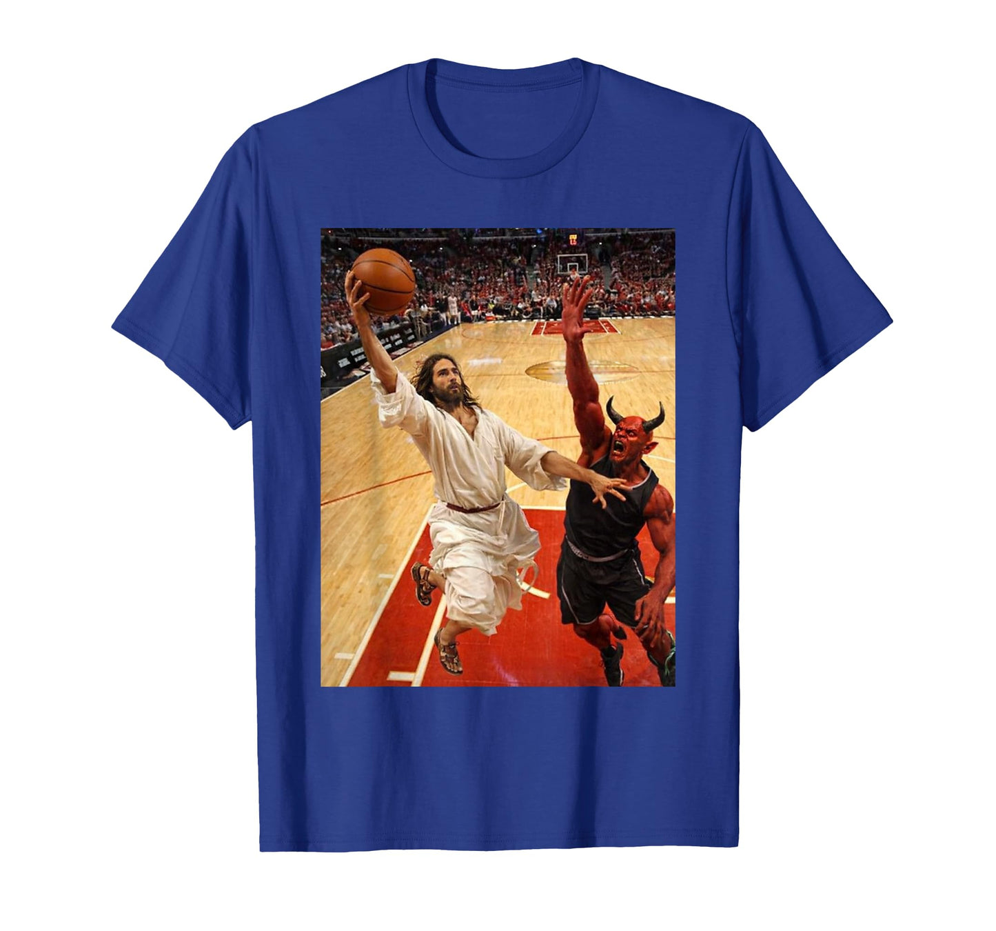 Jesus Dunking On The Devil T-Shirt