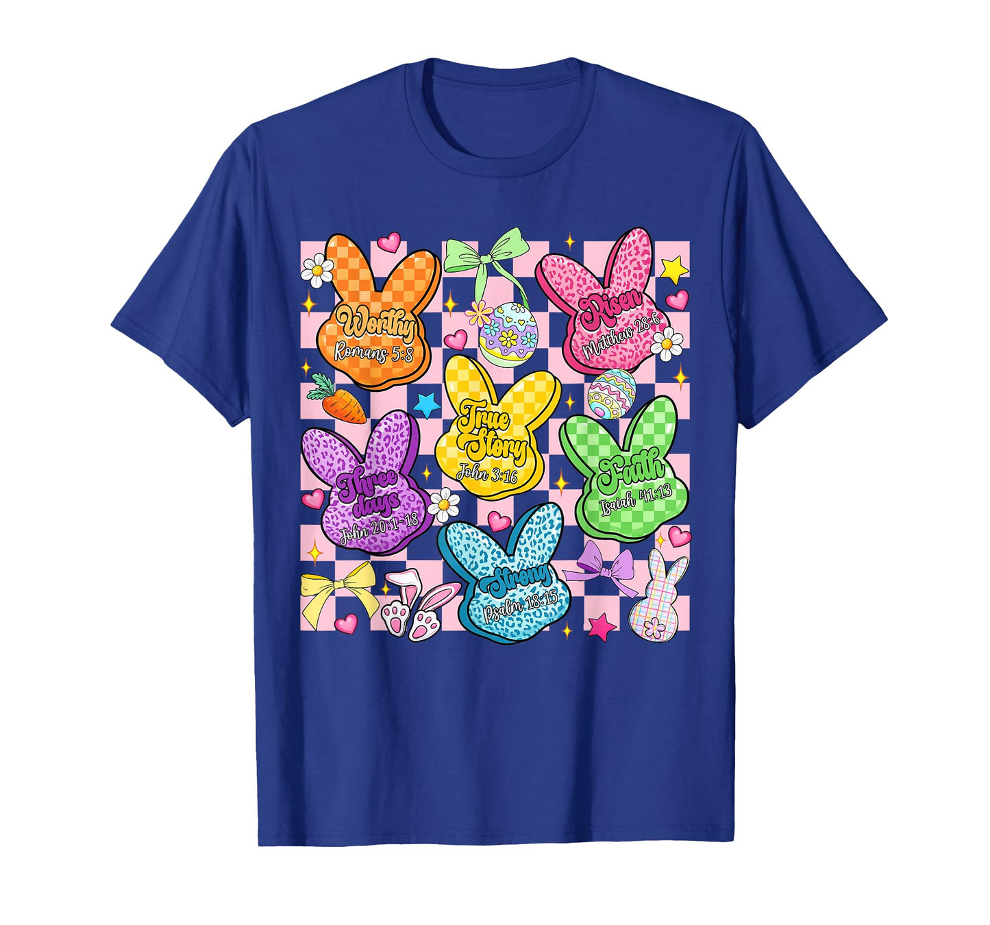 Easter Bunny Candy Bible Verse Religious Christian Easter T-Shirt