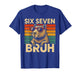 Six Seven Bruh Capybara Retro Vintage Funny 67 Meme Kids T-Shirt