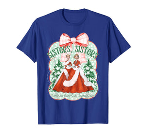 Devoted Sisters Merry Christmas White Xmas Snowflake Holiday T-Shirt