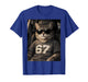 67 Cat Wearing Sunglasses Gen Alpha Funny Six Seven 6 7 Meme T-Shirt