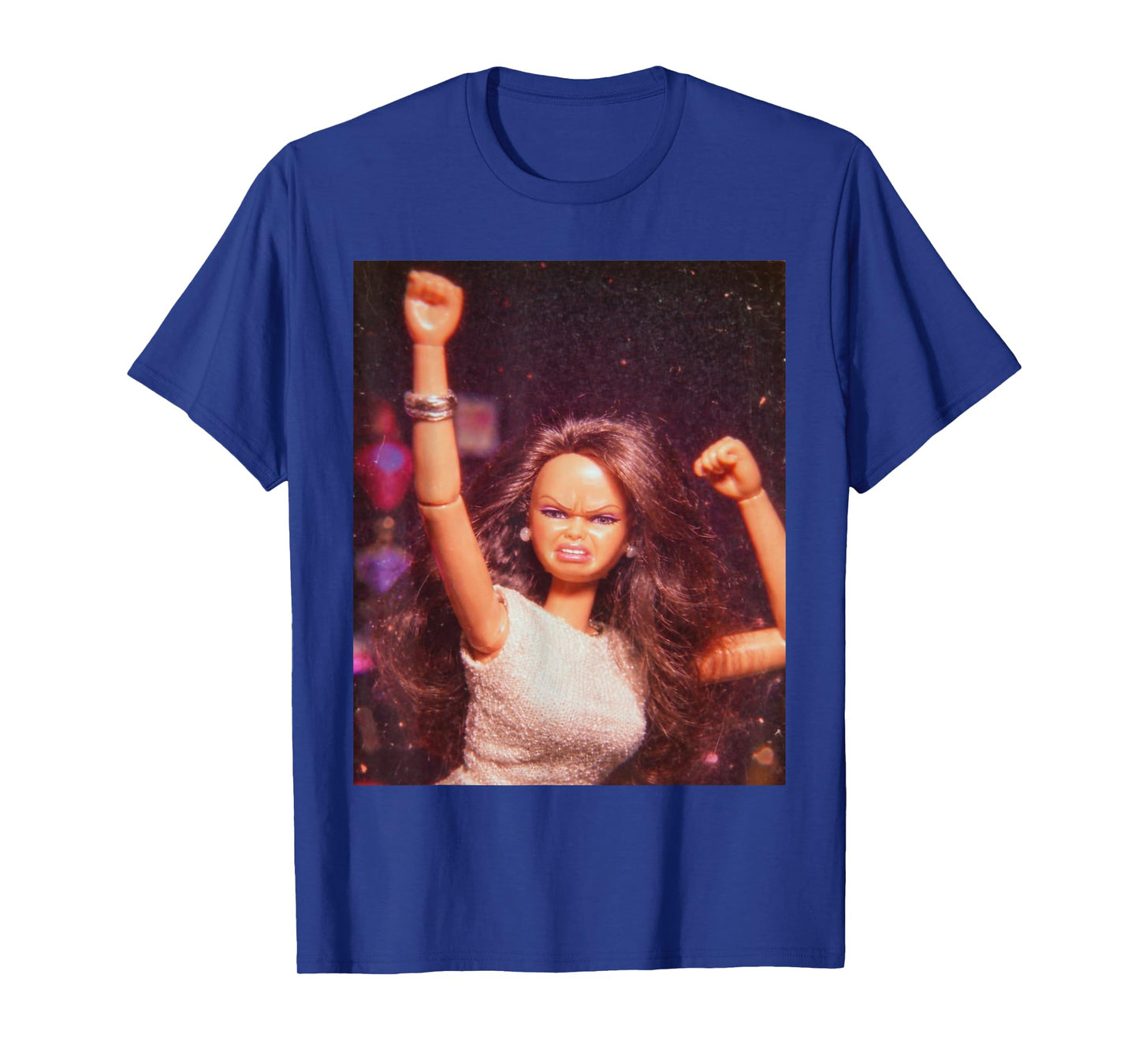 Funny Doll Girl Party Meme Graphic Tee T-Shirt