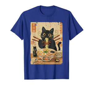 Kawaii Ramen Cat Anime Noodles Japanese Otaku Graphic T-Shirt