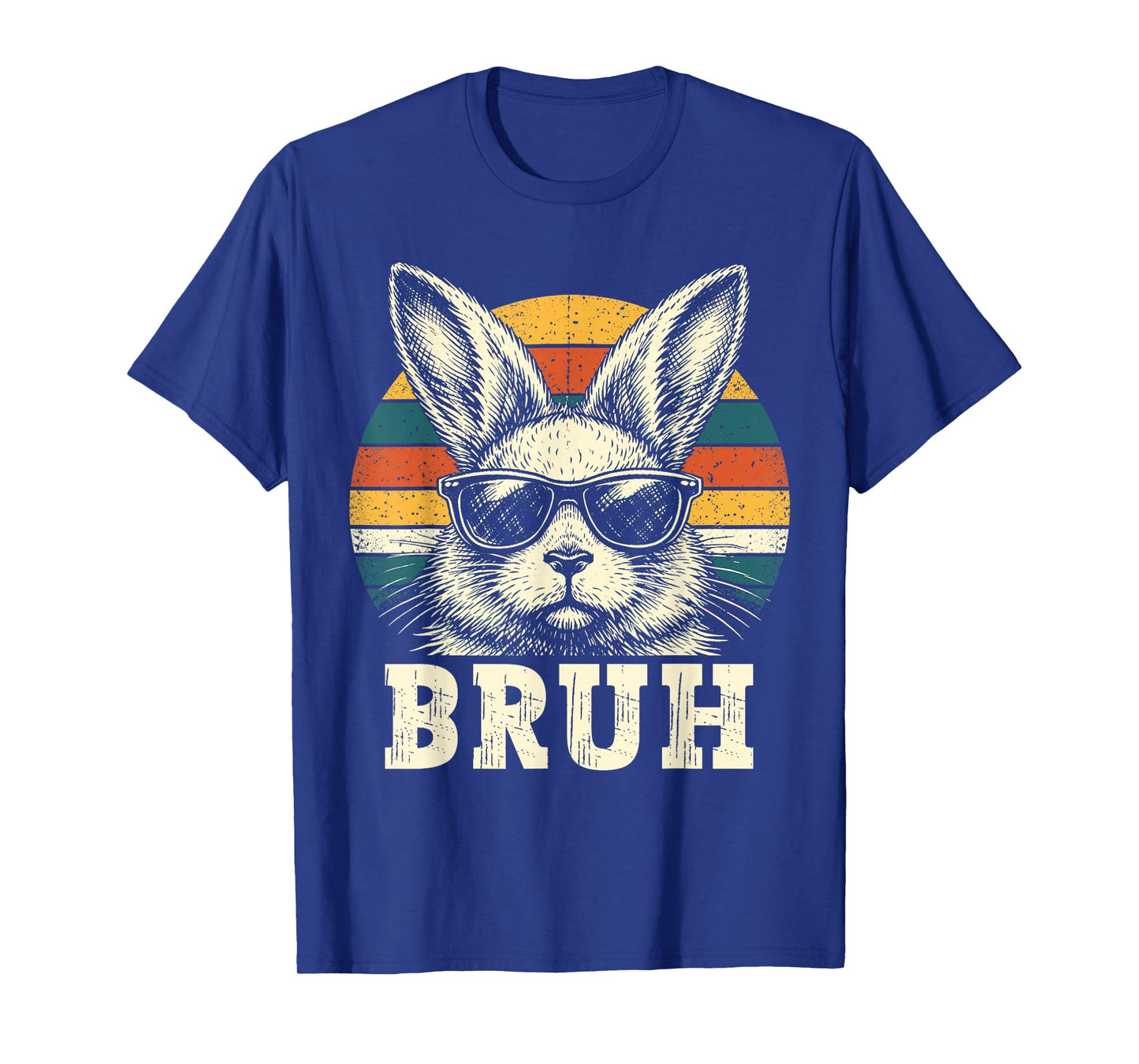 Kids Boy Easter Retro Bunny Bruh Easter Kids Boy Toddler Men T-Shirt