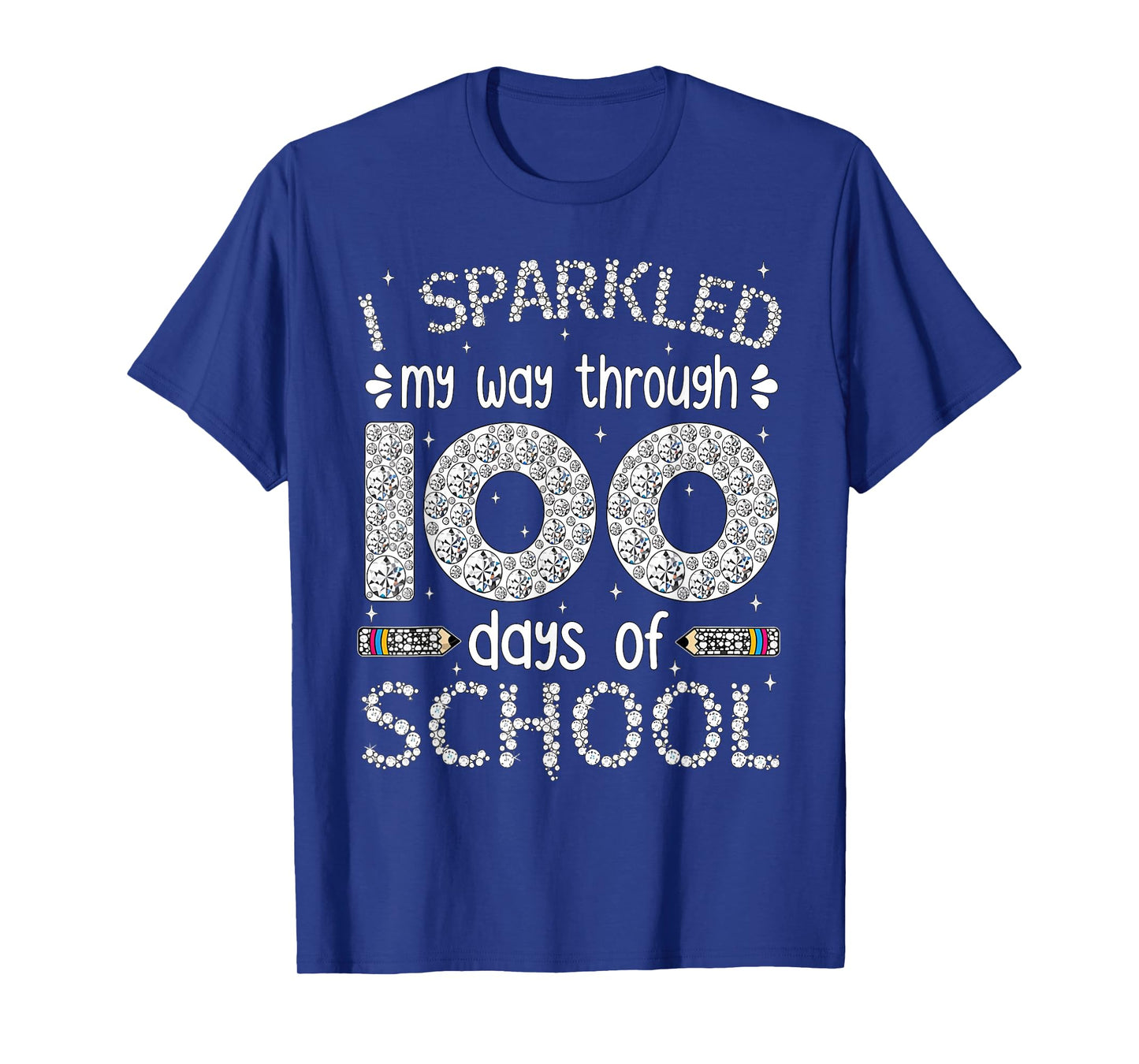 Funny 100 Days of School Teacher Student Kids 100th Day T-Shirt