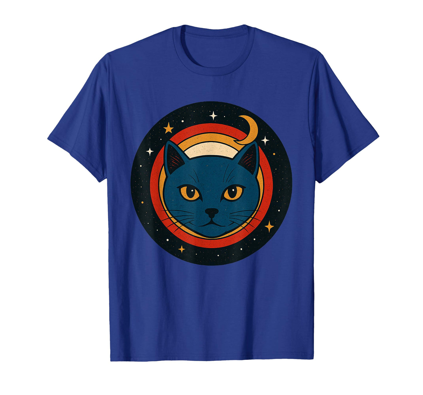 Cosmic Cat Space Illustration Retro Style Graphic Murakami T-Shirt