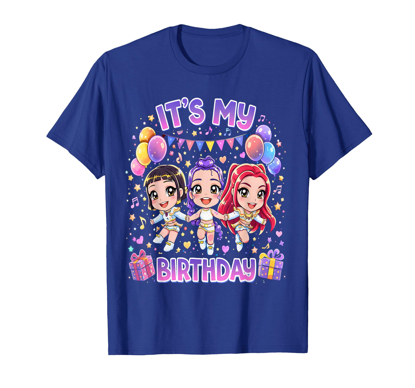 It's My Birthday Cute Chibi Kpop Funny Birthday Girl T-Shirt