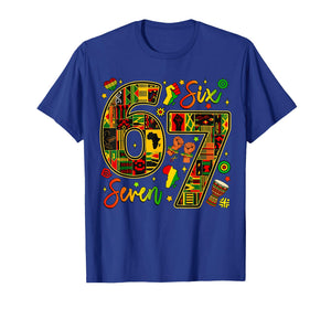 Six Seven Black History Month 67 African American Pride Kids T-Shirt