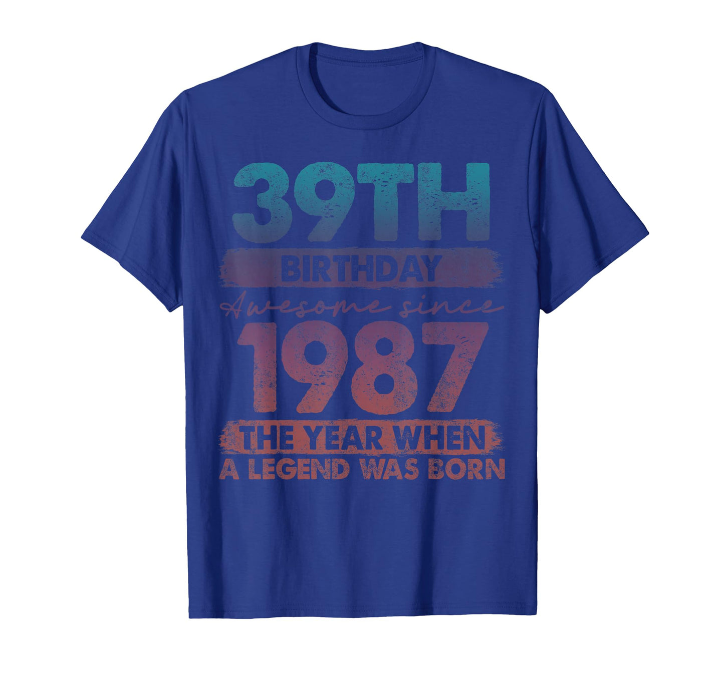 39 Year Old Gifts Vintage 1987 Limited Edition 39th Birthday T-Shirt