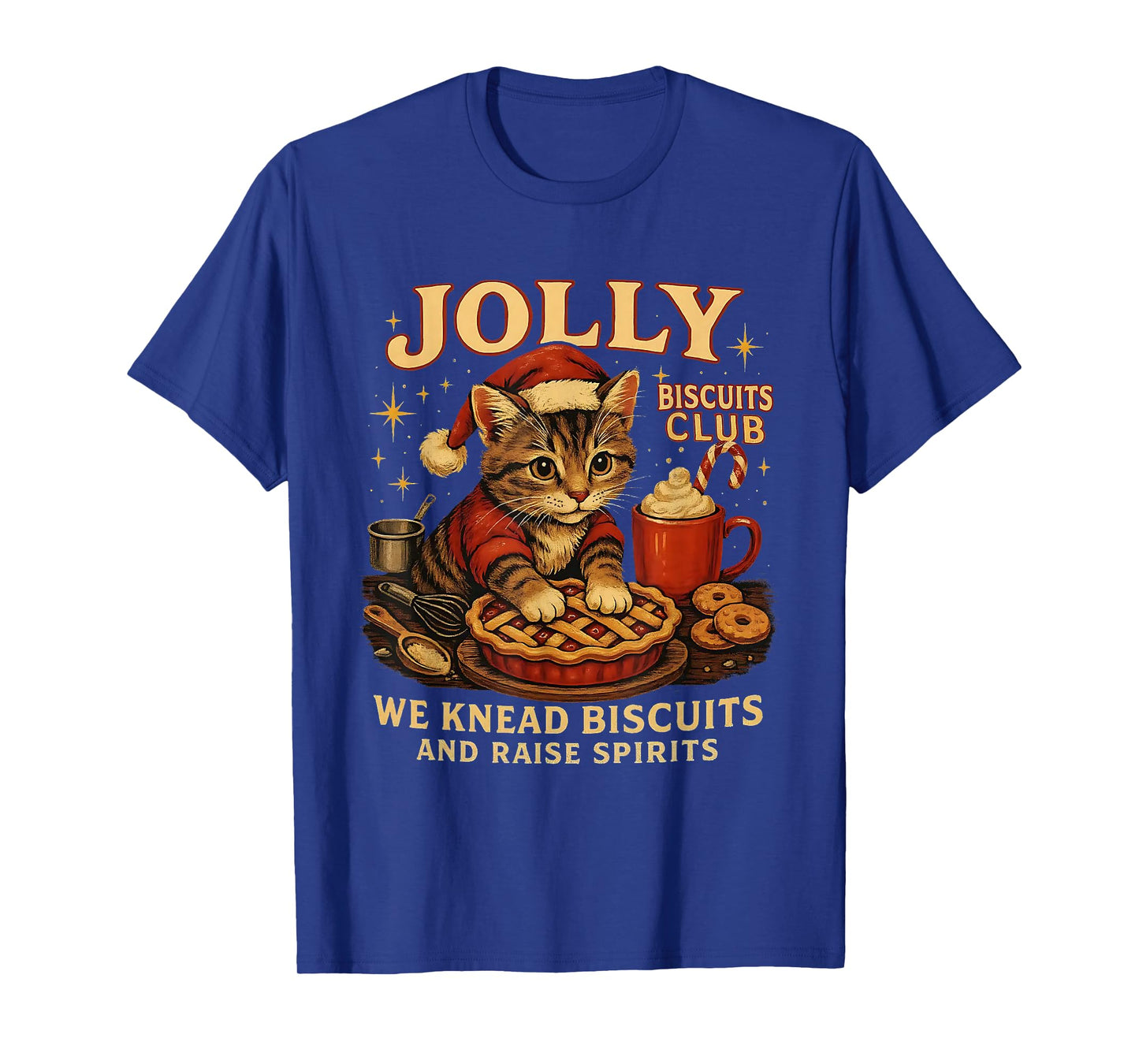 Jolly Biscuits Club We Knead Cat Xmas T-Shirt