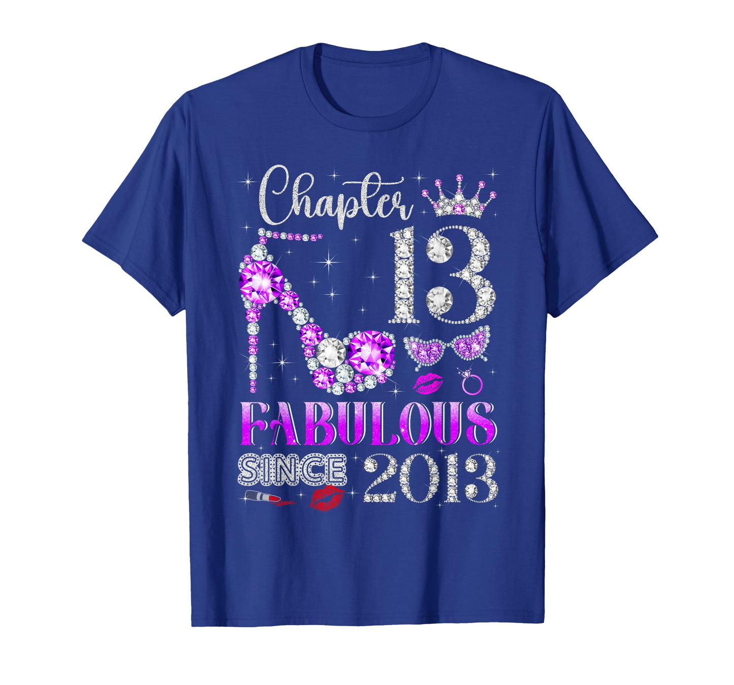 Chapter 13 Fabulous Since 2013 13Th Birthday Ladies Girls T-Shirt