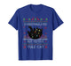 Overstimulated But Festive Yule Cat Ugly Sweater Christmas T-Shirt
