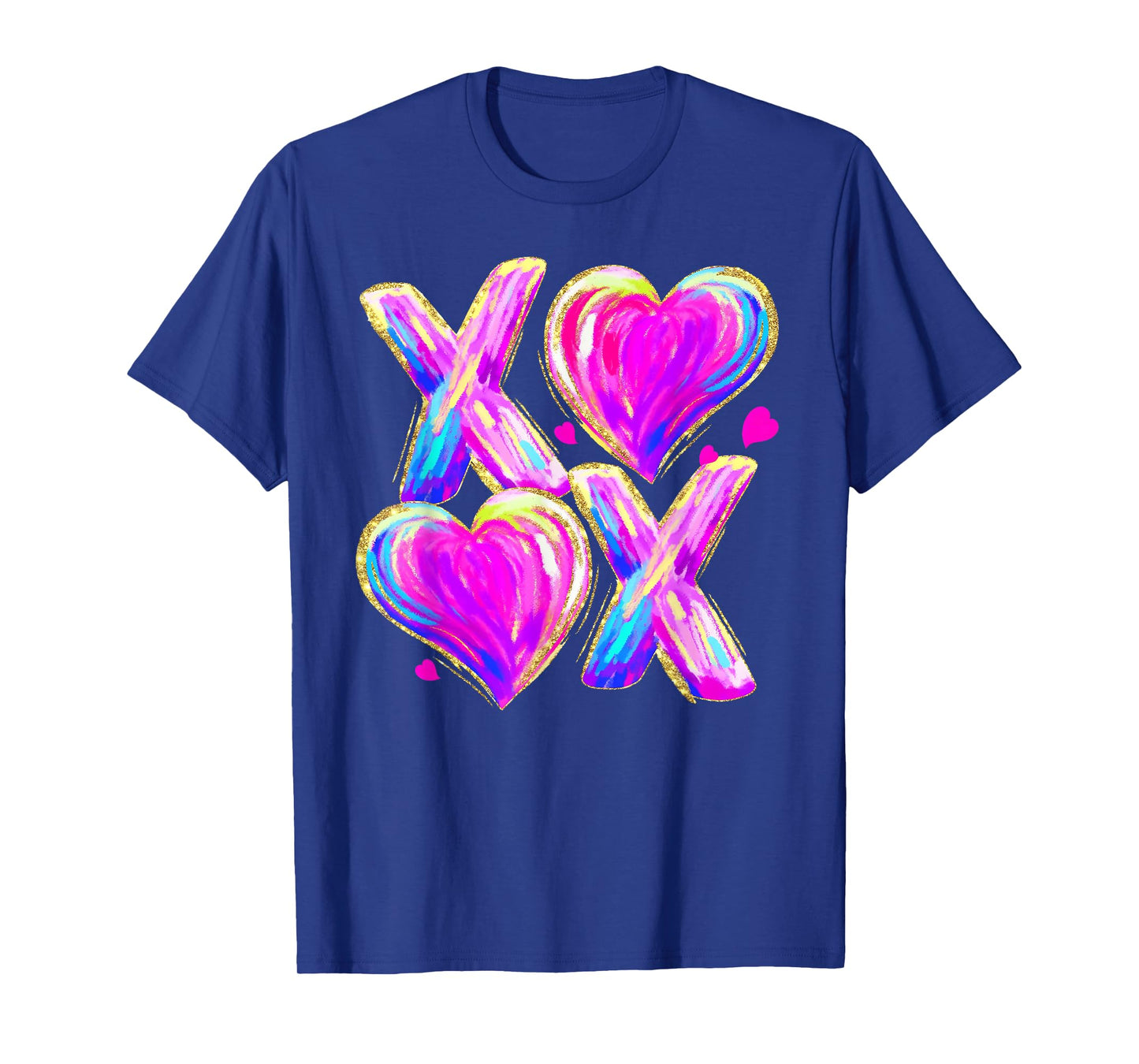 Funny Valentine XOXO Hearts Hugs and Kisses Boys Girls T-Shirt