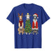 Retro Christmas Greyhound Santa Reindeer Dog Lover T-Shirt