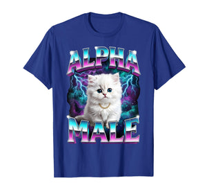Alpha Male Cat Kitten Funny for Men Women T-Shirt