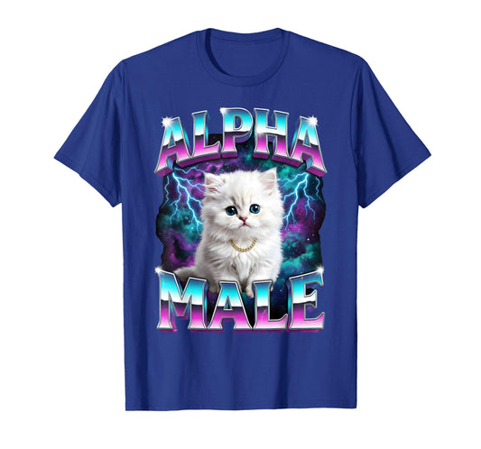 Alpha Male Cat Kitten Funny for Men Women T-Shirt