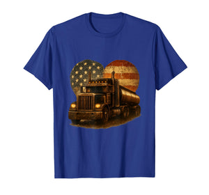 American Tanker Truck Patriotic Design T-Shirt