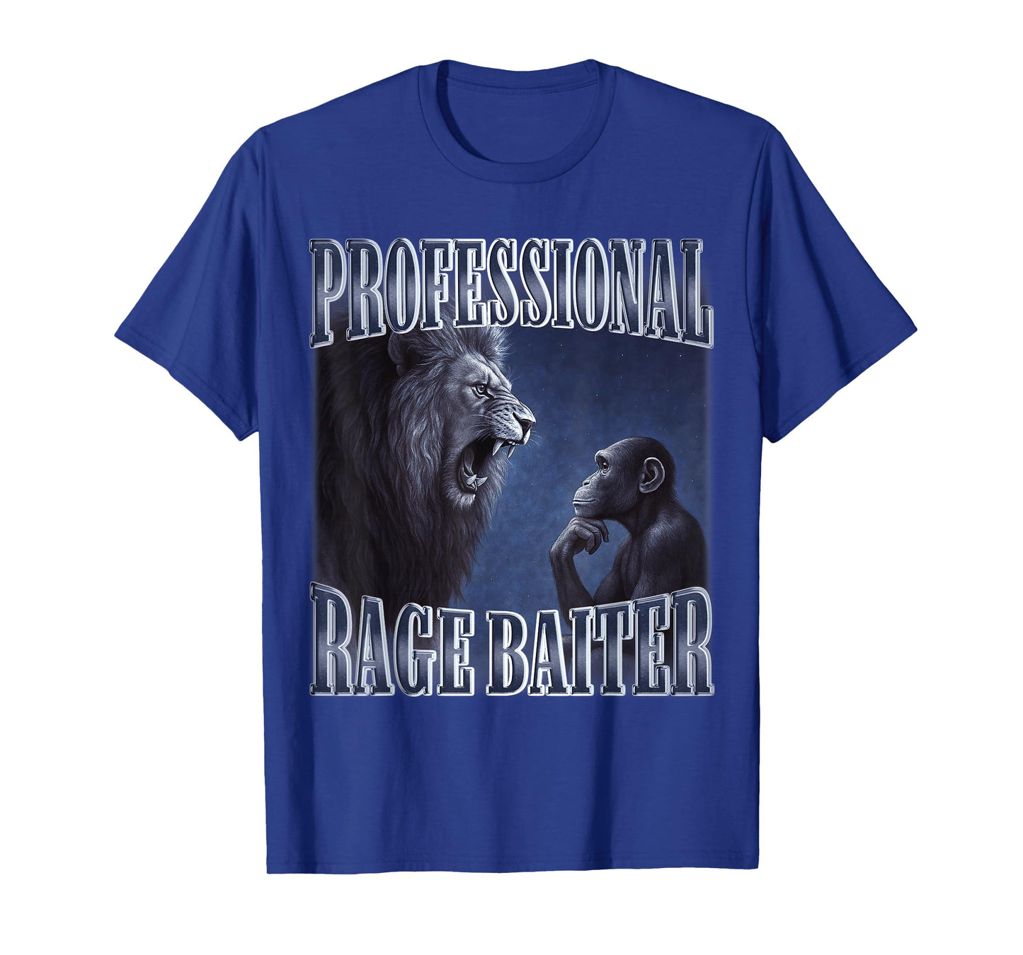 Professional Ragebait Meme Joke Hilarious Monkey Lion T-Shirt