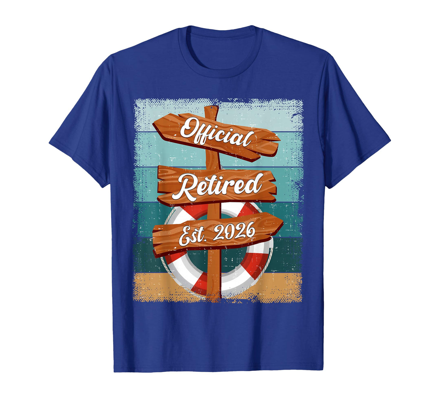 Vintage Officially Retired 2026 Funny Retirement Men Women T-Shirt