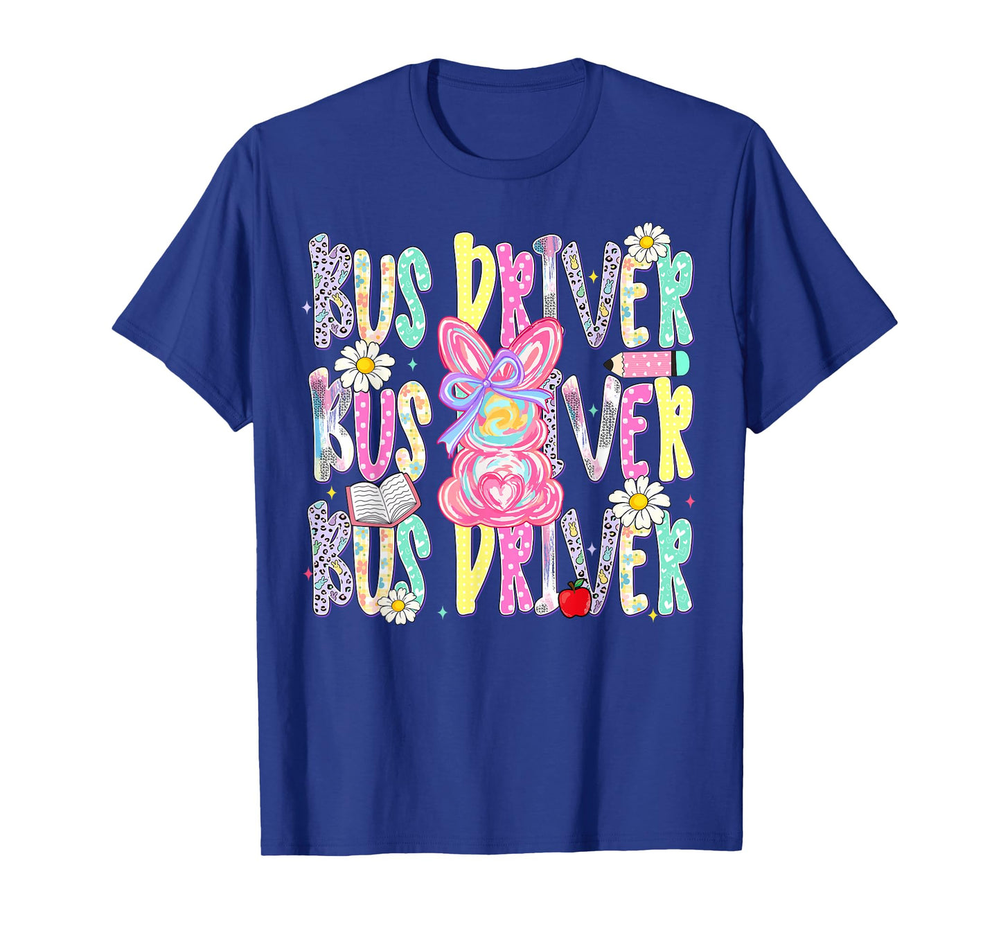 Easter Bus Driver Cute Colorful Spring Shirt T-Shirt