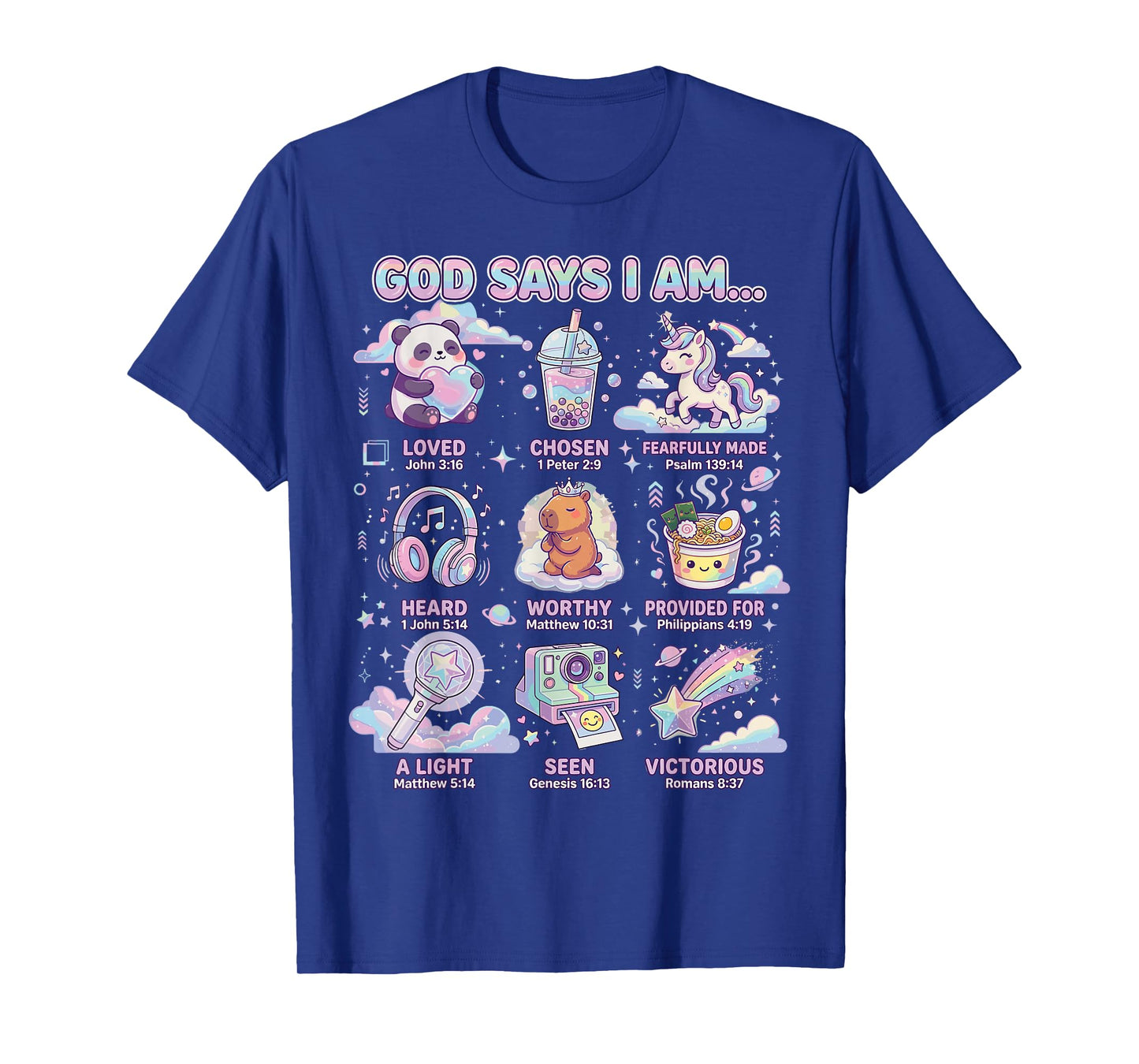 God Says I Am Bible Verses for Christian Girl T-Shirt