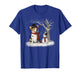 Funny Corgi Dog in The Snow Tree Christmas Winter T-Shirt