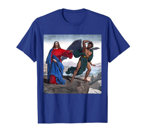 Jesus Satan Tempts Christ on The Mountain T-Shirt