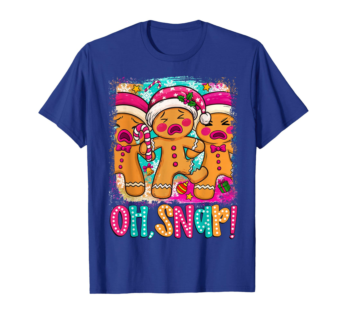 Oh Snap Funny Christmas Gingerbread Man Xmas Cookie Baking T-Shirt