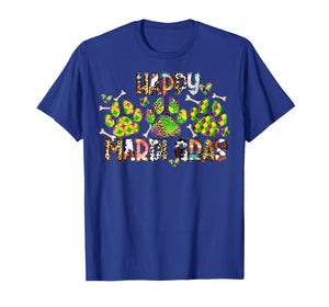 Paw Happy Mardi Gras Dog Lover Masquerade Festival Parade T-Shirt